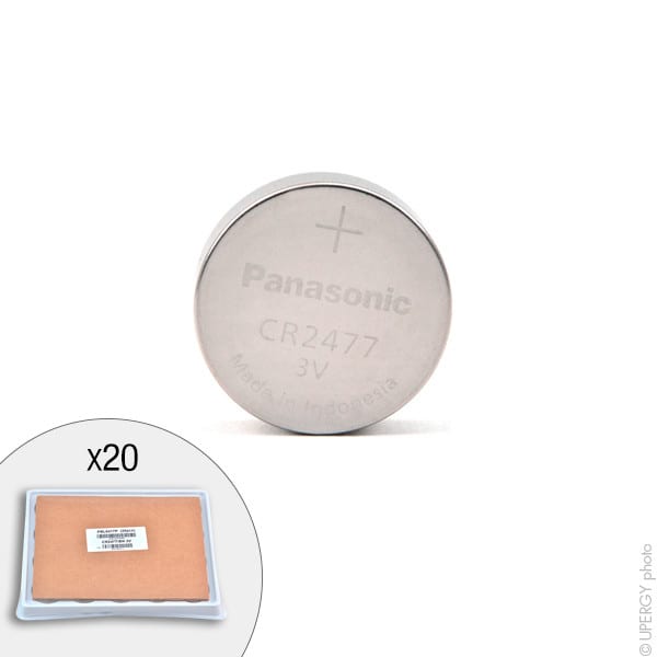 Enix - Plateau(x) de 20 Pile bouton lithium CR2477-BN PANASONIC 3V 1000mAh