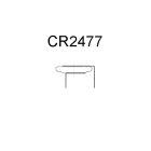 Enix - Pile bouton lithium CR2477-HFN PANASONIC 3V 1000mAh