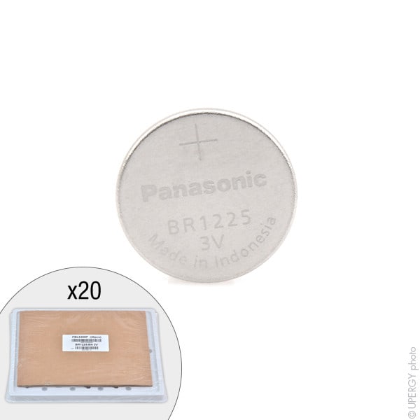 Enix - Plateau(x) de 20 Pile bouton lithium BR1225-BN PANASONIC 3V 48mAh