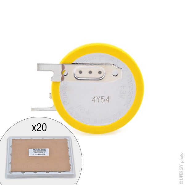 Enix - Plateau(x) de 20 Pile bouton lithium CR2032-VS1N PANASONIC 3V 220mAh