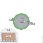 Enix - Plateau(x) de 20 Pile bouton lithium BR2330A-FAN PANASONIC 3V 255mAh