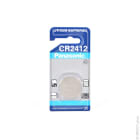 Enix - Blister(s) x 1 Pile bouton lithium blister CR2412 PANASONIC 3V 100mAh