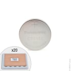 Enix - Plateau(x) de 20 Pile bouton lithium CR2450-BS PANASONIC 3V 620mAh