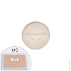 Enix - Plateau(x) de 40 Pile bouton lithium CR1220-BN PANASONIC 3V 35mAh