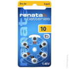 Enix - Blister(s) x 6 Pile auditive 10A RENATA 0%Hg 1.45V 105mAh
