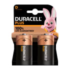 Enix - Blister(s) x 2 Pile alcaline blister x2 Duracell Plus 100%  LR20 - D 1.5V 18Ah