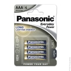 Enix - Blister(s) x 4 Pile alcaline blister x4 Panasonic Everyday Power LR03 - AAA 1.5V