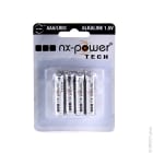 Enix - Blister(s) x 4 Pile alcaline blister x4 LR03 - AAA Nx-Power Tech 1.5V 1.46Ah