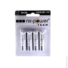 Enix - Blister(s) x 4 Pile alcaline blister x4 LR6 - AA Nx-Power Tech 1.5V 3.4Ah