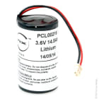 Enix - Pile(s) Batterie lithium ER34615M D 3.6V 14.5Ah Molex
