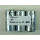 Enix - Pile(s) Pile lithium CR123 3V 1.45Ah Shrink de 3