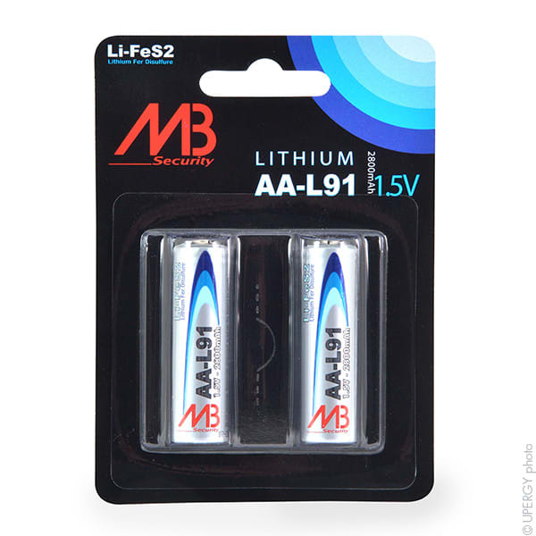 Enix - Blister(s) x 2 Pile lithium blister L91 AA 1.5V 2800mAh
