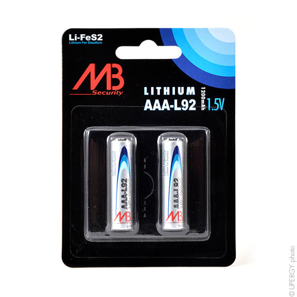 Enix - Blister(s) x 2 Pile lithium blister L92 AAA 1.5V 1100mAh