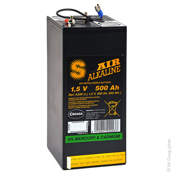 Enix - Pile(s) Pile depolarisation air alcaline AS8F-5 1.5V 500Ah