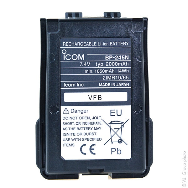 Enix - Batterie(s) Batterie talkie walkie d'origine pour ICOM BP-245 7.4V 2000mAh