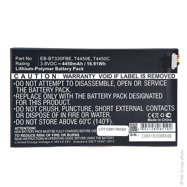 Enix - Batterie(s) Batterie tablette 3.8V 4450mAh