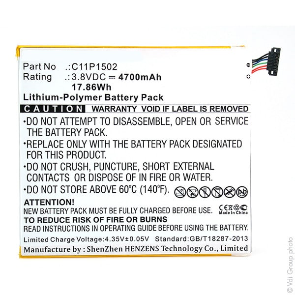Enix - Batterie(s) Batterie tablette 3.8V 4700mAh