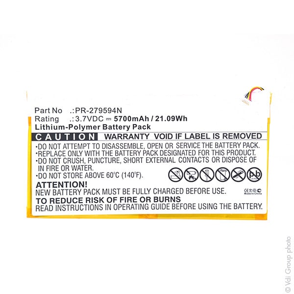 Enix - Batterie(s) Batterie tablette 3.7V 5700mAh