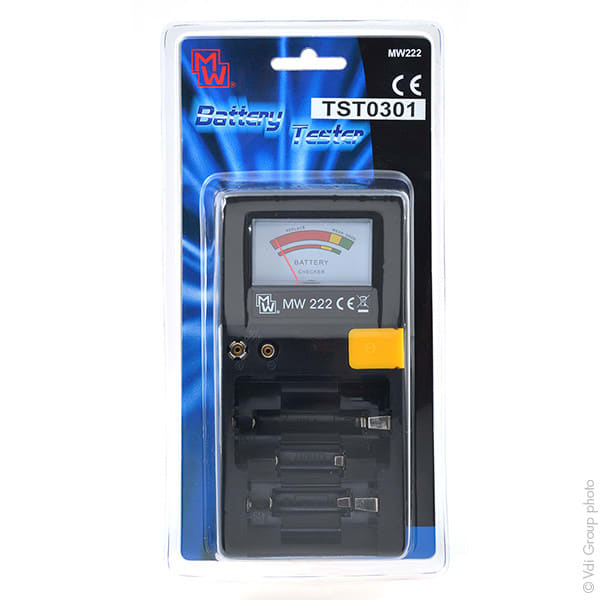 Enix - Unite(s) Testeur piles-accus universel AAA, AA, C, D, 9V, BOUTONS