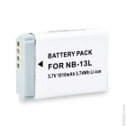 Enix - Blister(s) x 1 Batterie appareil photo - camera NB-13L 3.7V 1010mAh