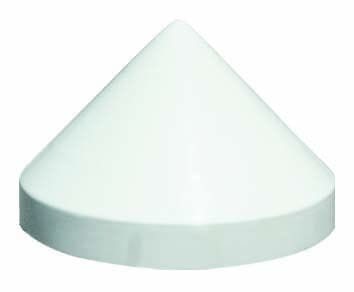 Depagne - Chapeau de pieu conique blanc - Diamètre de pieu 620 mm