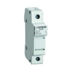 Depagne - Coupe-circuit base 10x38 gris - taille standard - Neutre équipé - fixation rail