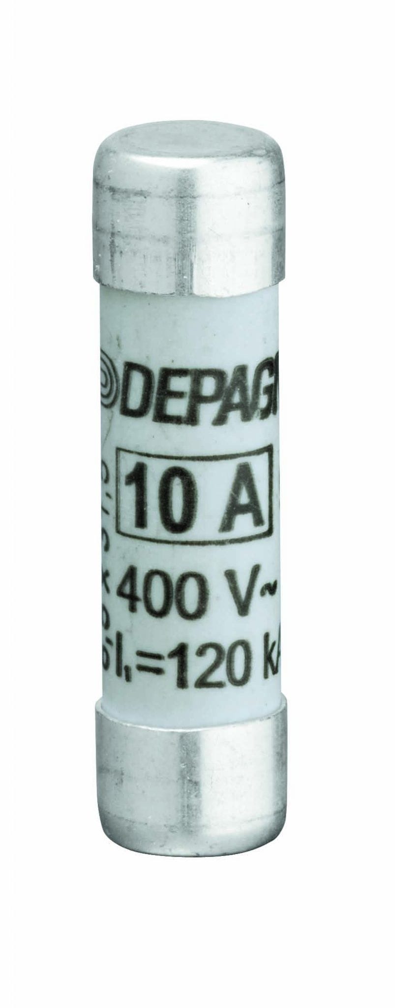 Depagne - Cartouche fusible cylindrique NF industrielle 8x32, gG - 10A