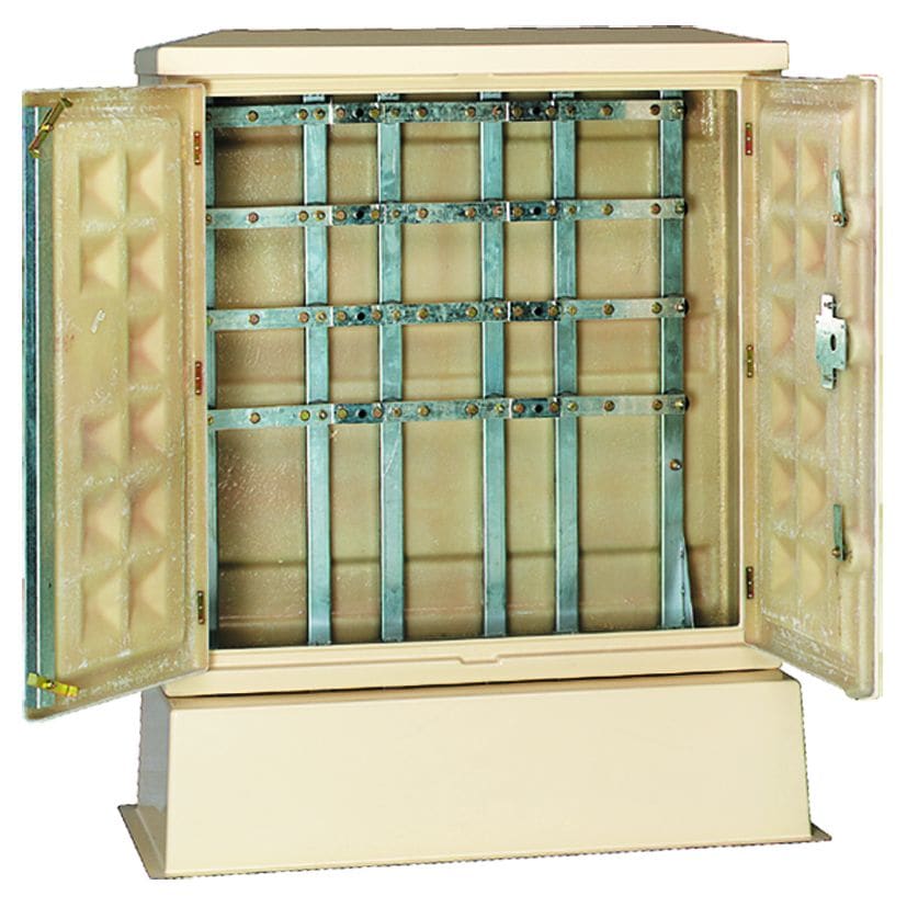 Depagne - Armoire de coupure ivoire + socle - 6 directions avec coupure