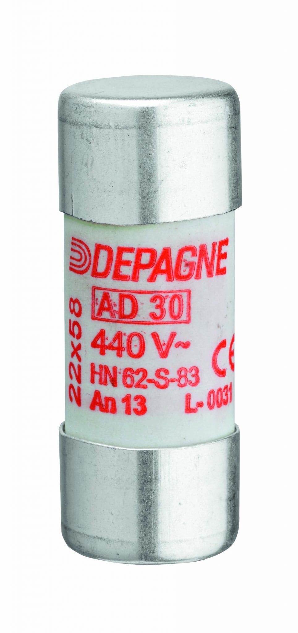 Depagne - Cartouche fusible cylindrique NF AD 22x58 - 15A