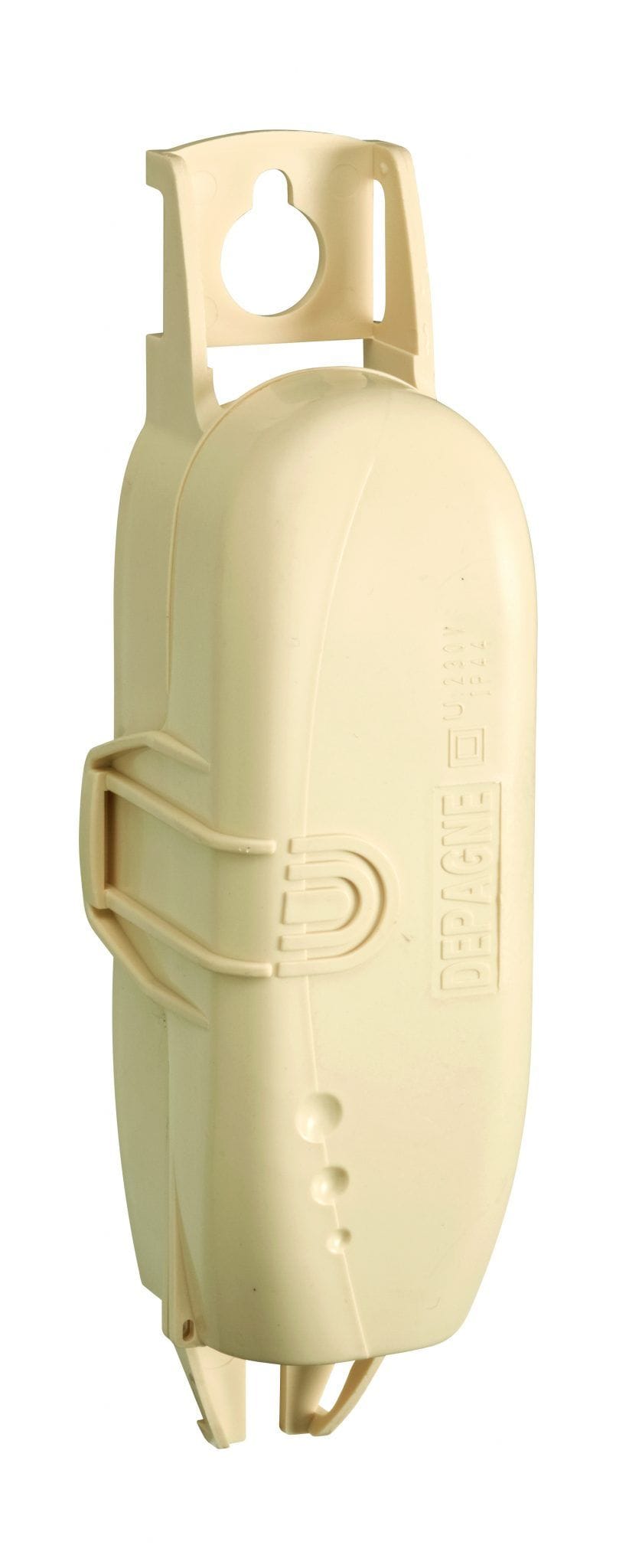 Depagne - Boîtier Electra 597 classe II ivoire - 2 coupe-circuits Ph+N + fusibles 4A