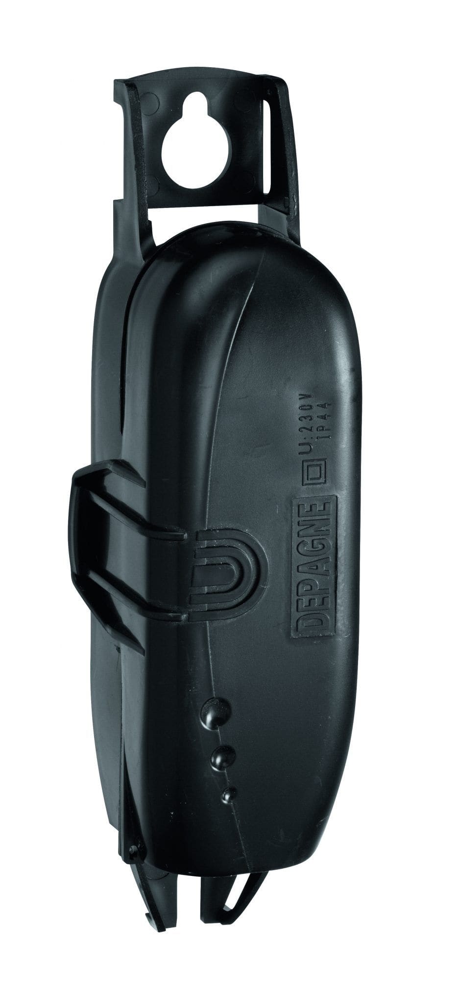 Depagne - Boîtier Electra 597 classe II noir - 2 coupe-circuits Ph+N + fusibles 2A