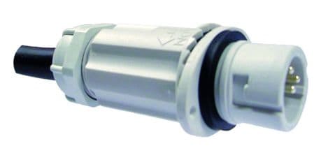 Depagne - Fiche mâle coudée LUMIprise gris - livré avec 2 m de câble H07RNF 3G2,5²