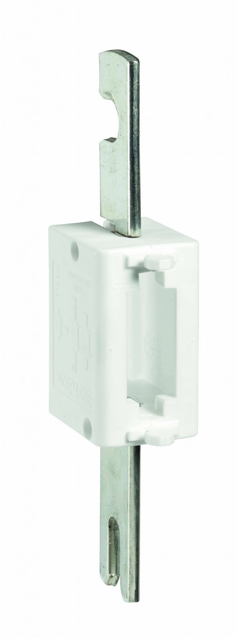 Depagne - Adaptateur blanc taille 2 pour cartouche fusible à couteau taille 00 - entraxe 1