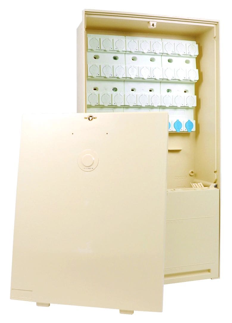 Depagne - Borne REMBT 450 ivoire - sigle Enedis - nu