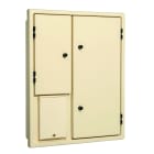 Depagne - Coffret Oisans 180 CIBE ivoire - 2 portes lisses, 2 compartiments juxtaposés ave