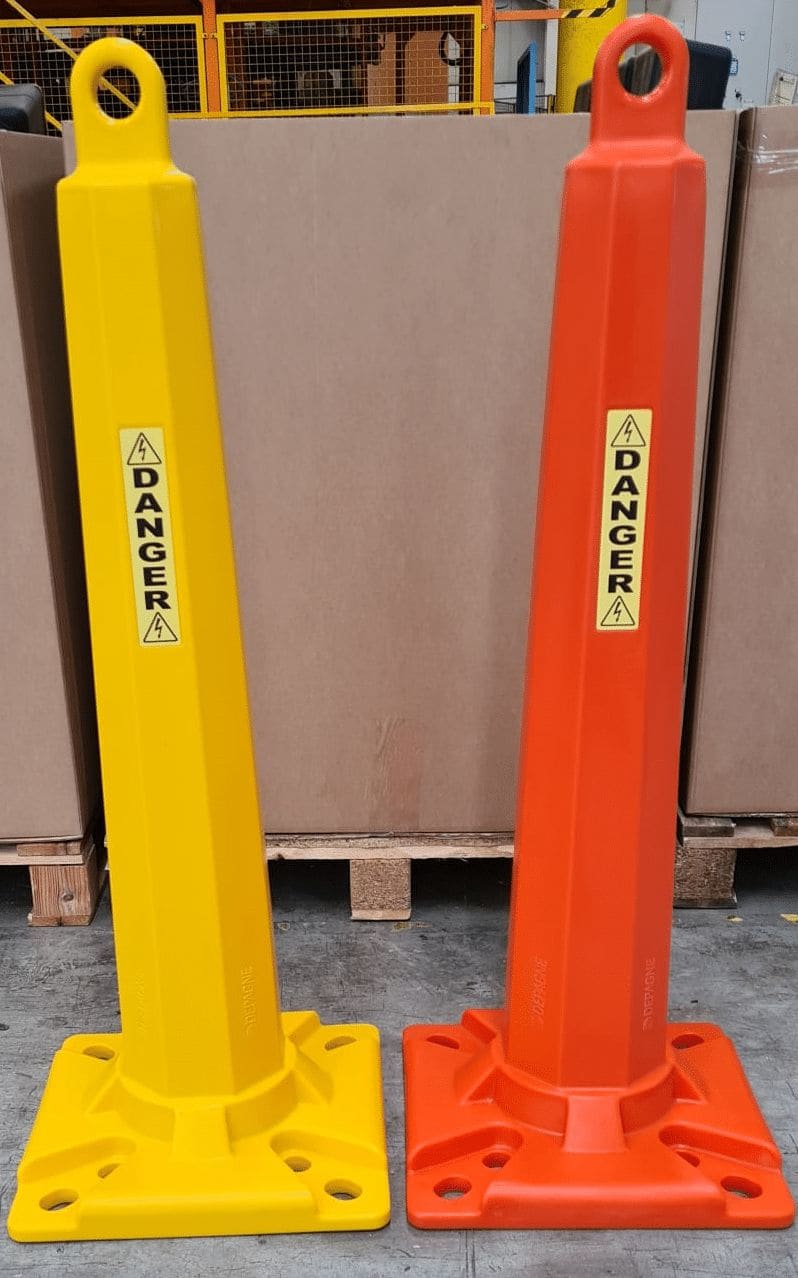 Depagne - Borne de protection provisoire CS empilable jaune