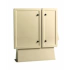 Depagne - Armoire forain 732 ivoire - 2 portes lisses, 2 compartiments juxtaposés