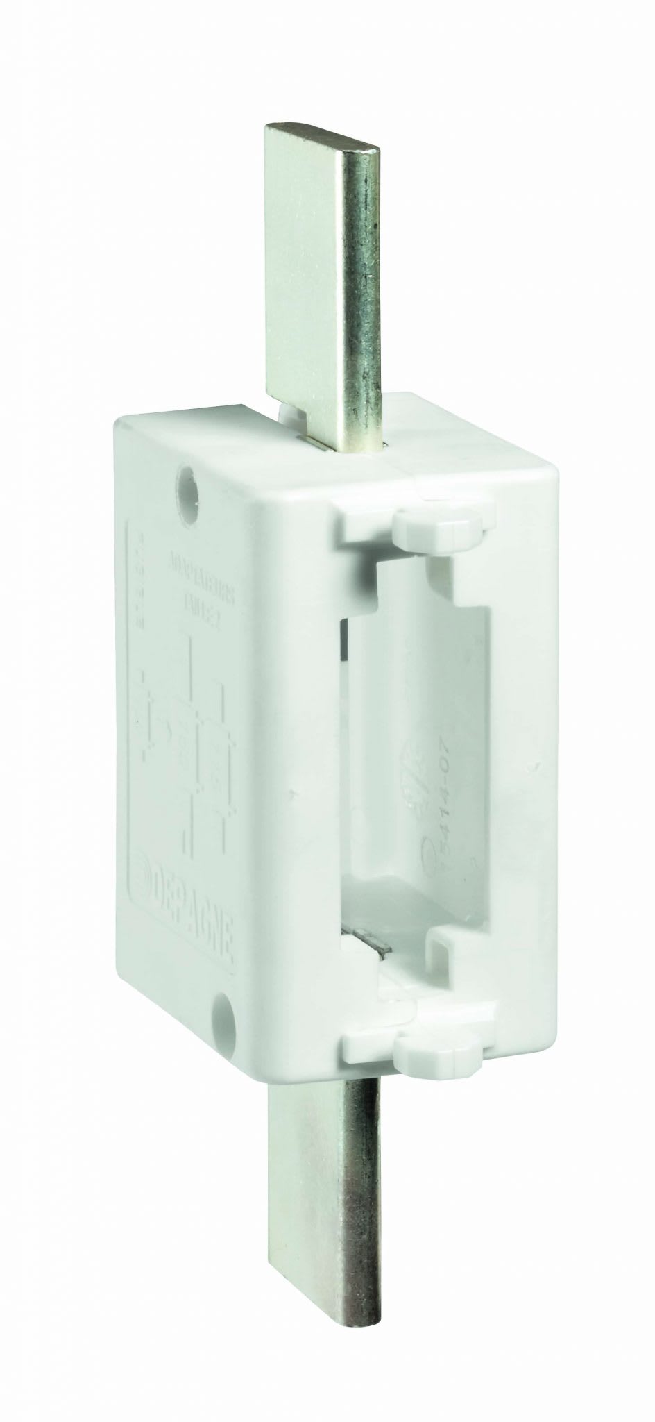 Depagne - Adaptateur blanc taille 2 pour cartouche fusible à couteau taille 00 - entraxe 1