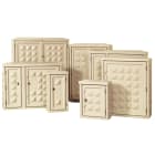 Depagne - Armoire Belledonne 3250 ivoire - 2 portes, 4 faces anti-affiche avec plage - nue