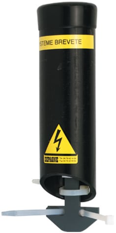 Depagne - Boîtier de raccordement signalisation routière - simple coquille noir - petit mo