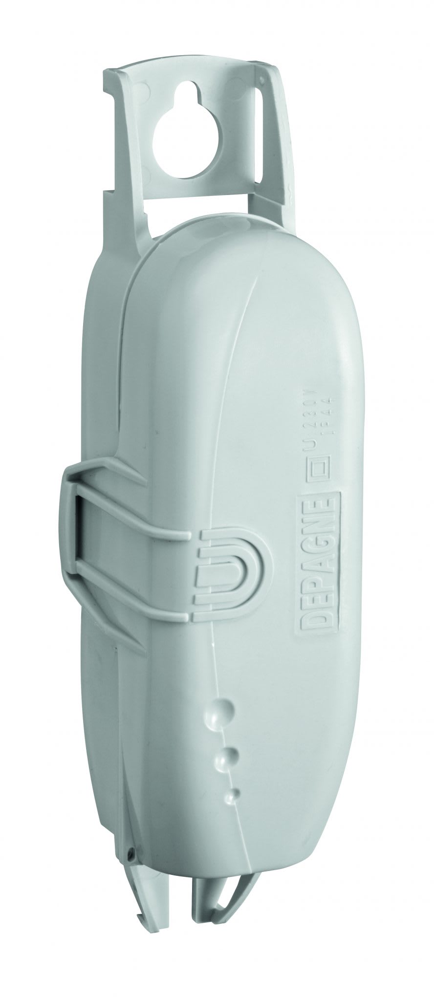 Depagne - Boîtier Electra 597 classe II gris - 2 coupe-circuits Ph+N + fusibles 6A