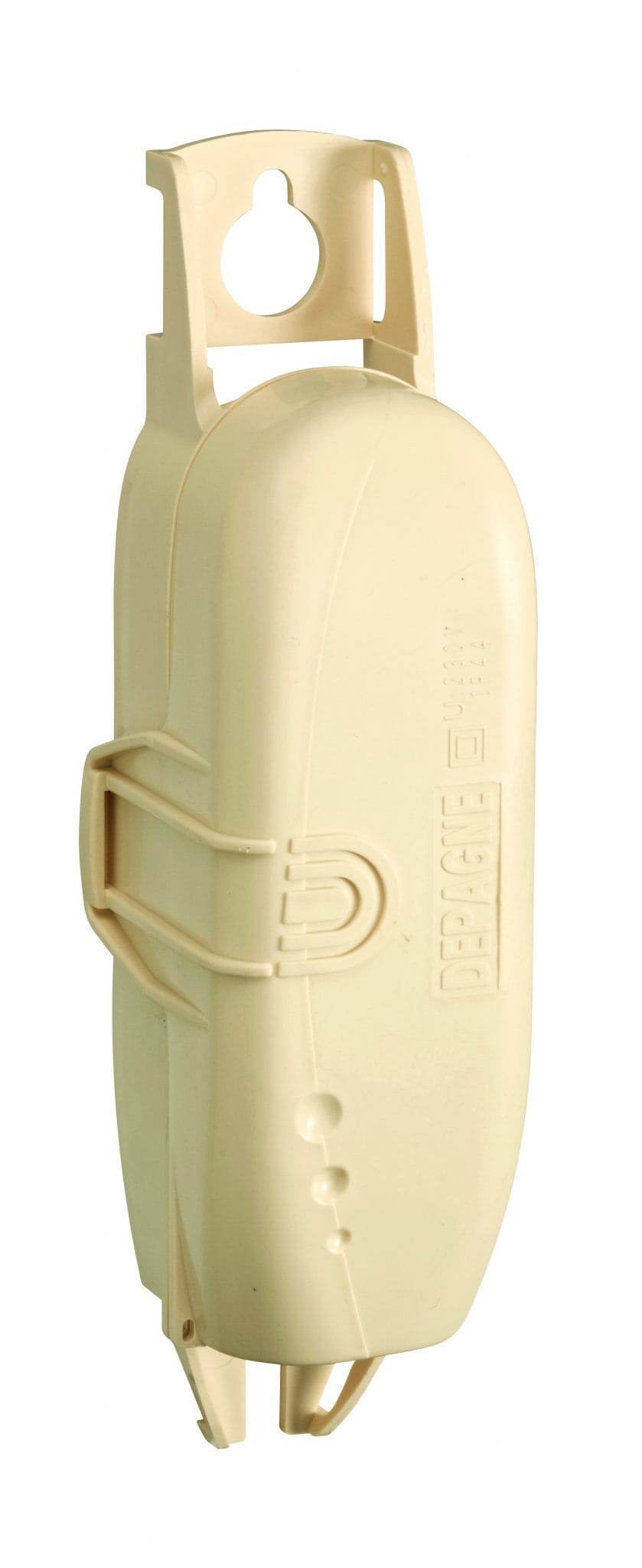 Depagne - Boîtier Electra 597 classe II ivoire - 2 coupe-circuits Ph+N + fusibles 6A