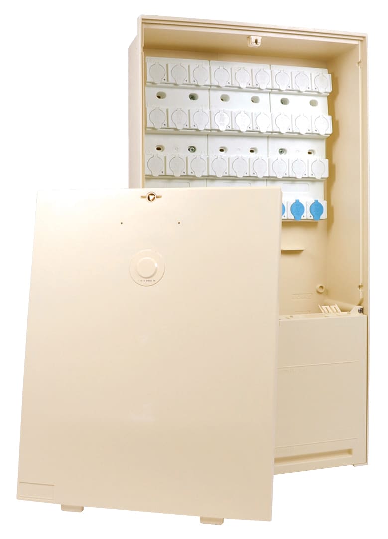 Depagne - Borne REMBT 450 ivoire - sigle Enedis - nu