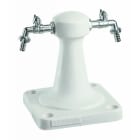 Depagne - Sourcelec 8 petit modèle béton/résine blanc - équipée 2 robinets 1/4 de tour