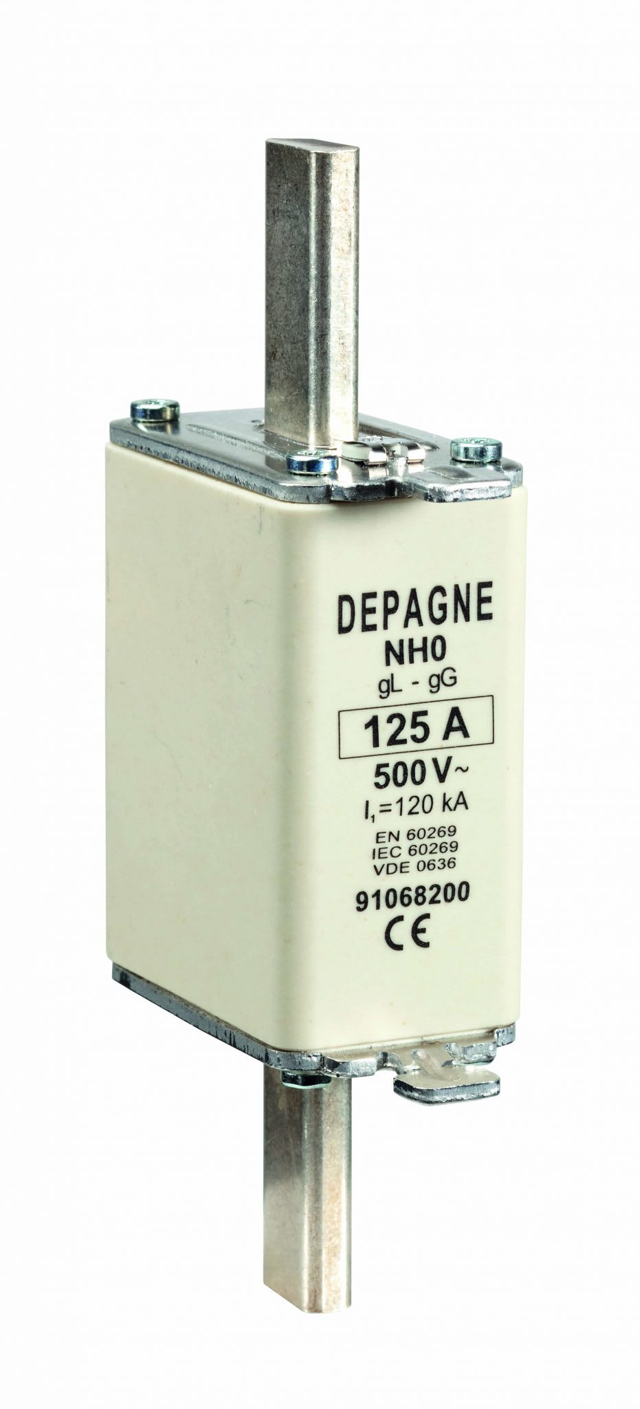 Depagne - Cartouche fusible à couteau NH industrielle (HPC) taille 0, gG - 63A