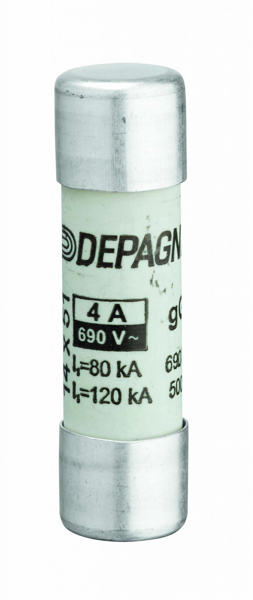 Depagne - Cartouche fusible cylindrique NF industrielle 10x38, gG - 4A