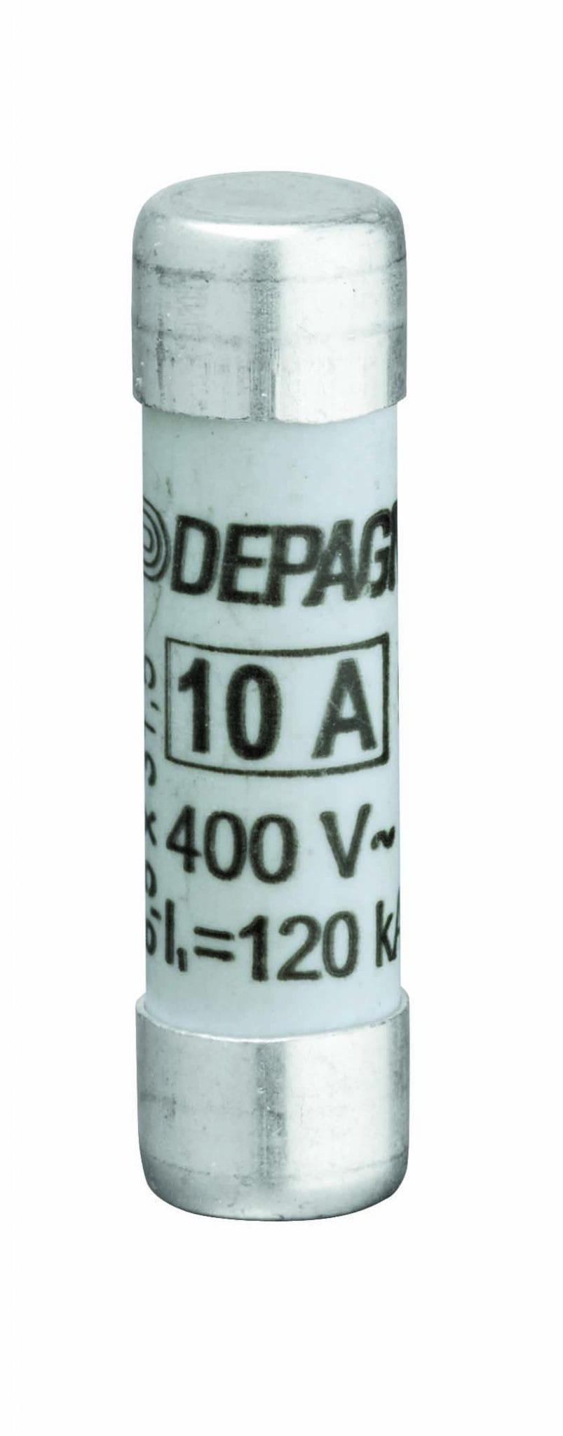 Depagne - Cartouche fusible cylindrique NF industrielle 8x32, aM avec voyant - 16A
