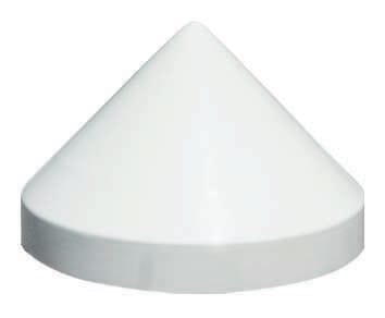 Depagne - Chapeau de pieu conique blanc - Diamètre de pieu 813 mm