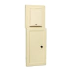 Depagne - Coffret Oisans 125 CIBE ivoire - 1 porte lisse, 2 compartiments superposés avec