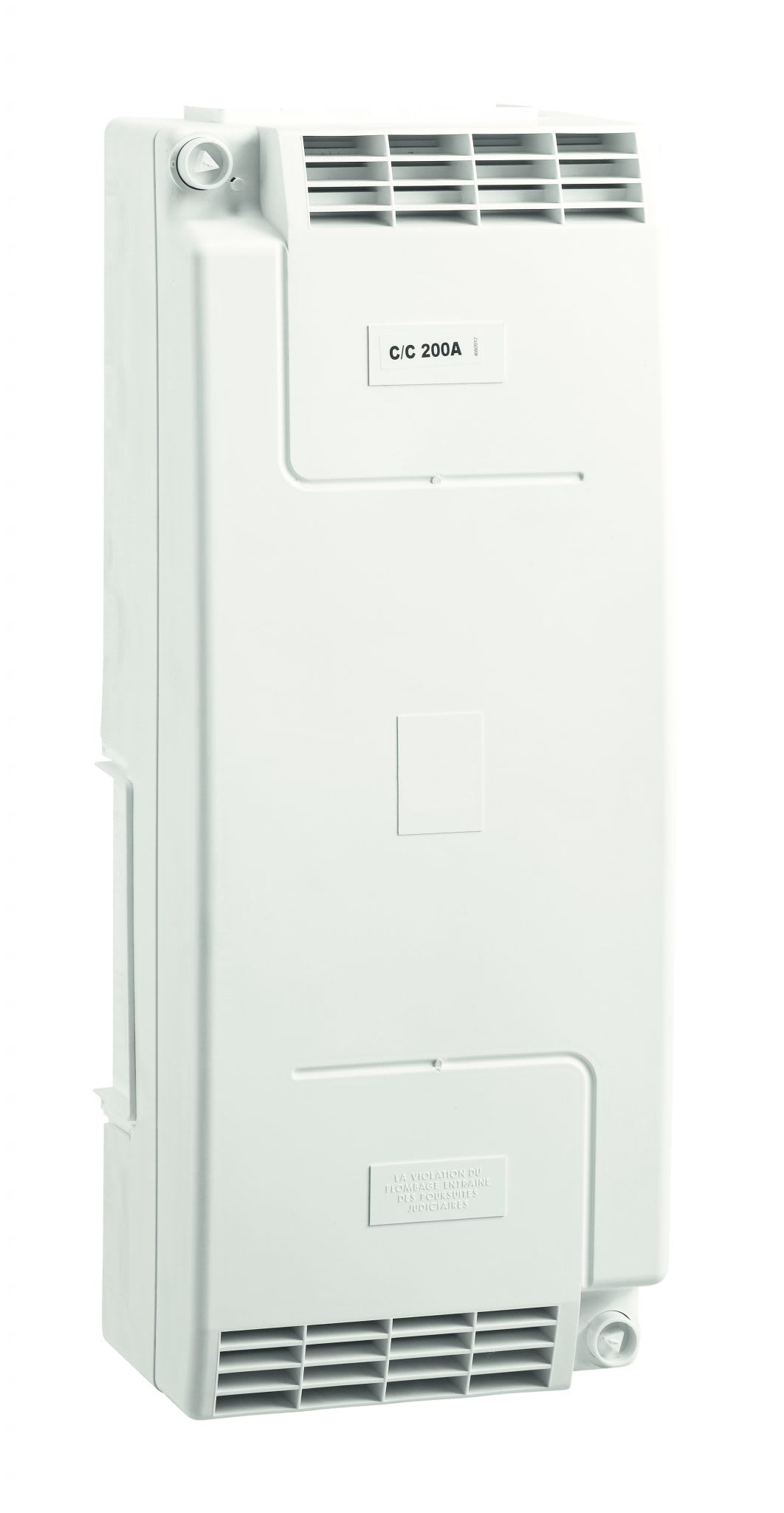 Depagne - Coffret SPCM coupe-circuit 200A (entraxe 115 mm) blanc - 2 dérivations 35 mm²